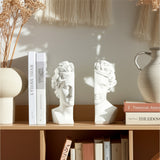 Pond White Resin Greek Goddess Bookends (Set of 2)