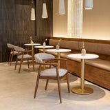 Alto White & Gold Bistro Table