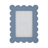 Farley Blue 4x6 Scallop Edge Photo Frame