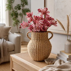 La Presa Natural Woven Vase with Handles