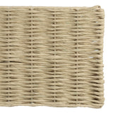 Avalon Natural Scallop Edge Raffia Workspace Organizer