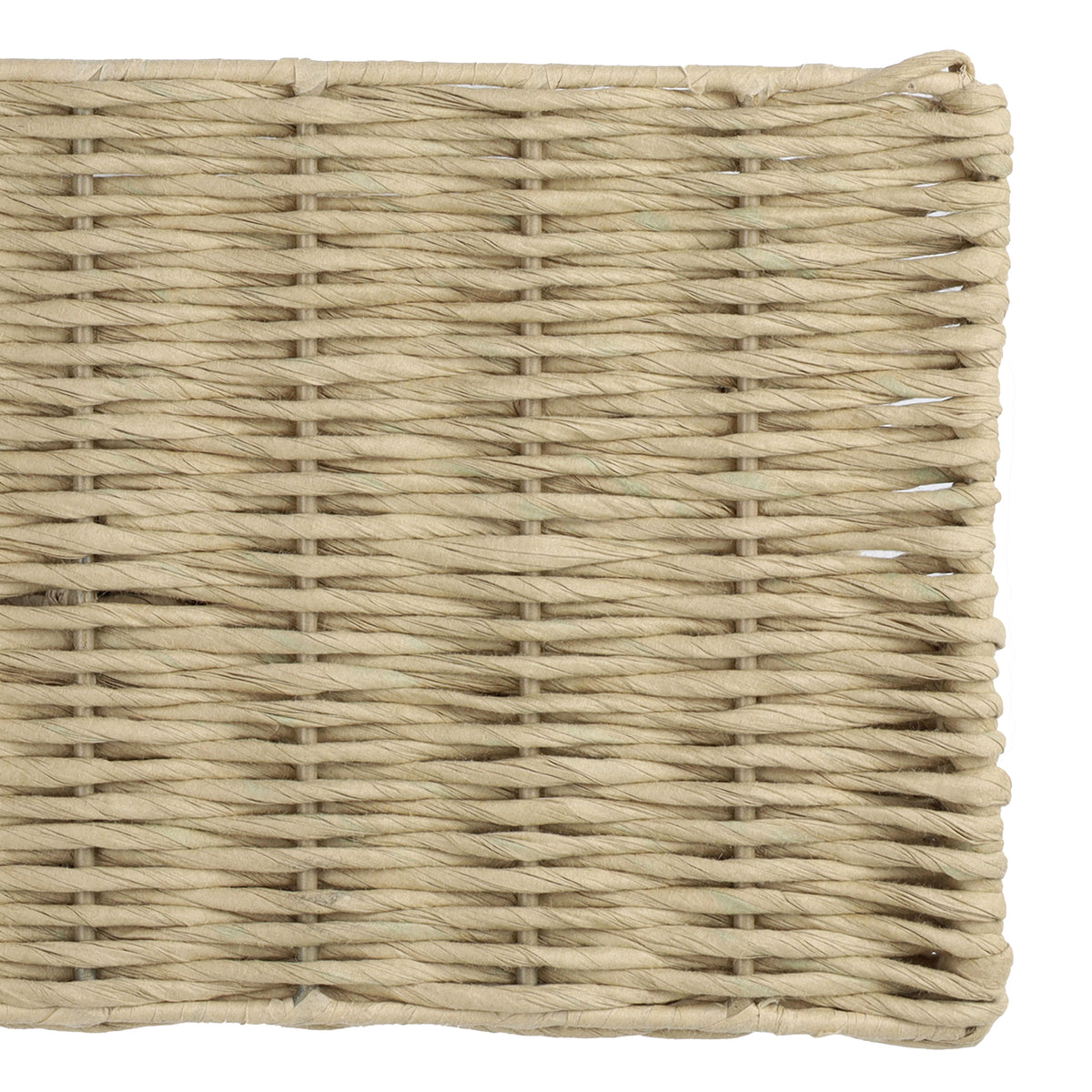 Avalon Natural Scallop Edge Raffia Workspace Organizer