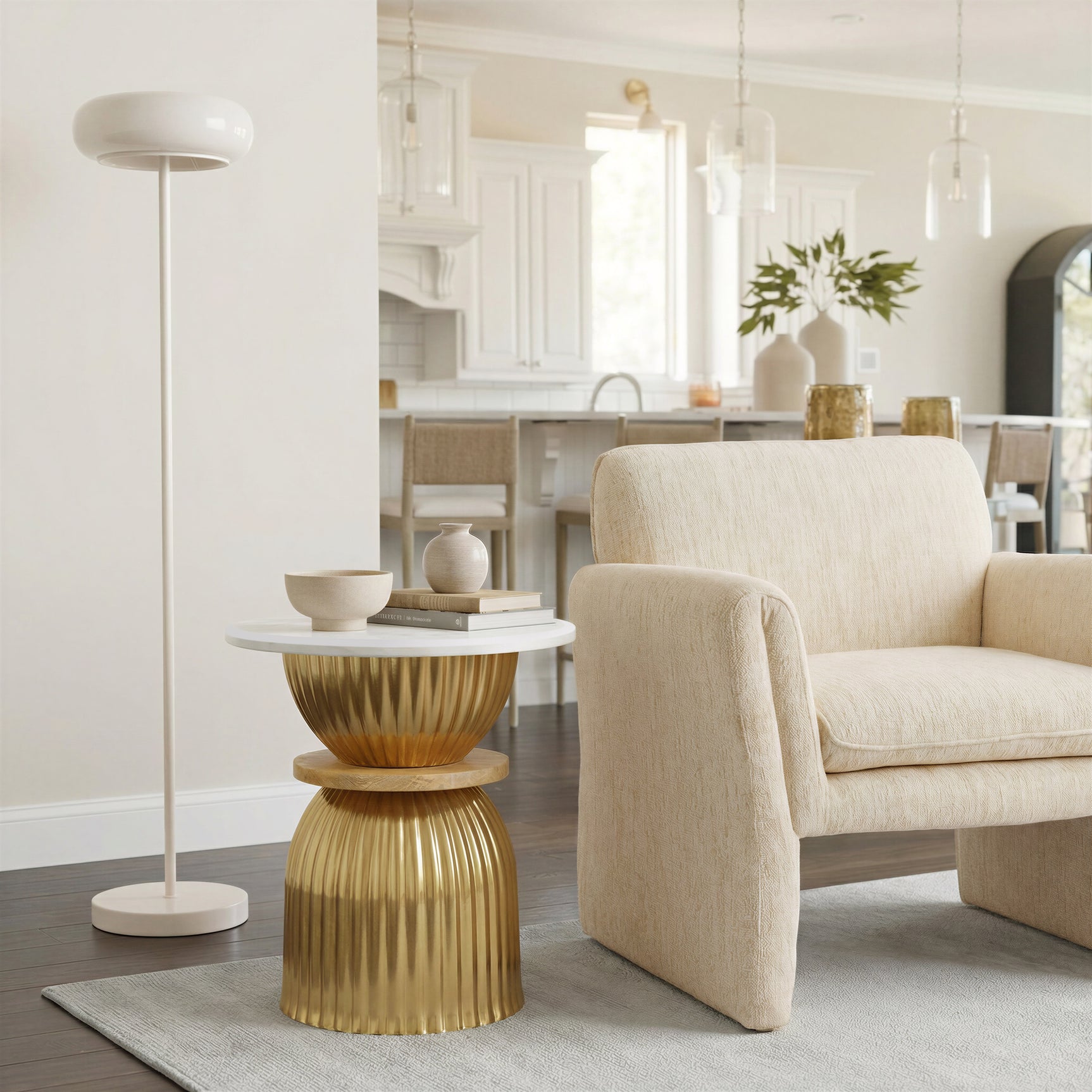 Munk Beige Floor Lamp