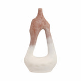 Talus Multicolor Curvy Open Cut-Out Terracotta Vase