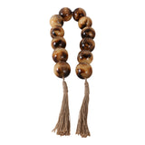 Palmerhaven Brown Swirled Resin Beaded Garland