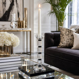Daleybrook Clear/Black Large Candle Holder