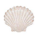 Essexrun White Sea Scallop Shell Woven Pattern