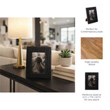 August Black 4x6 Jagged Photo Frame