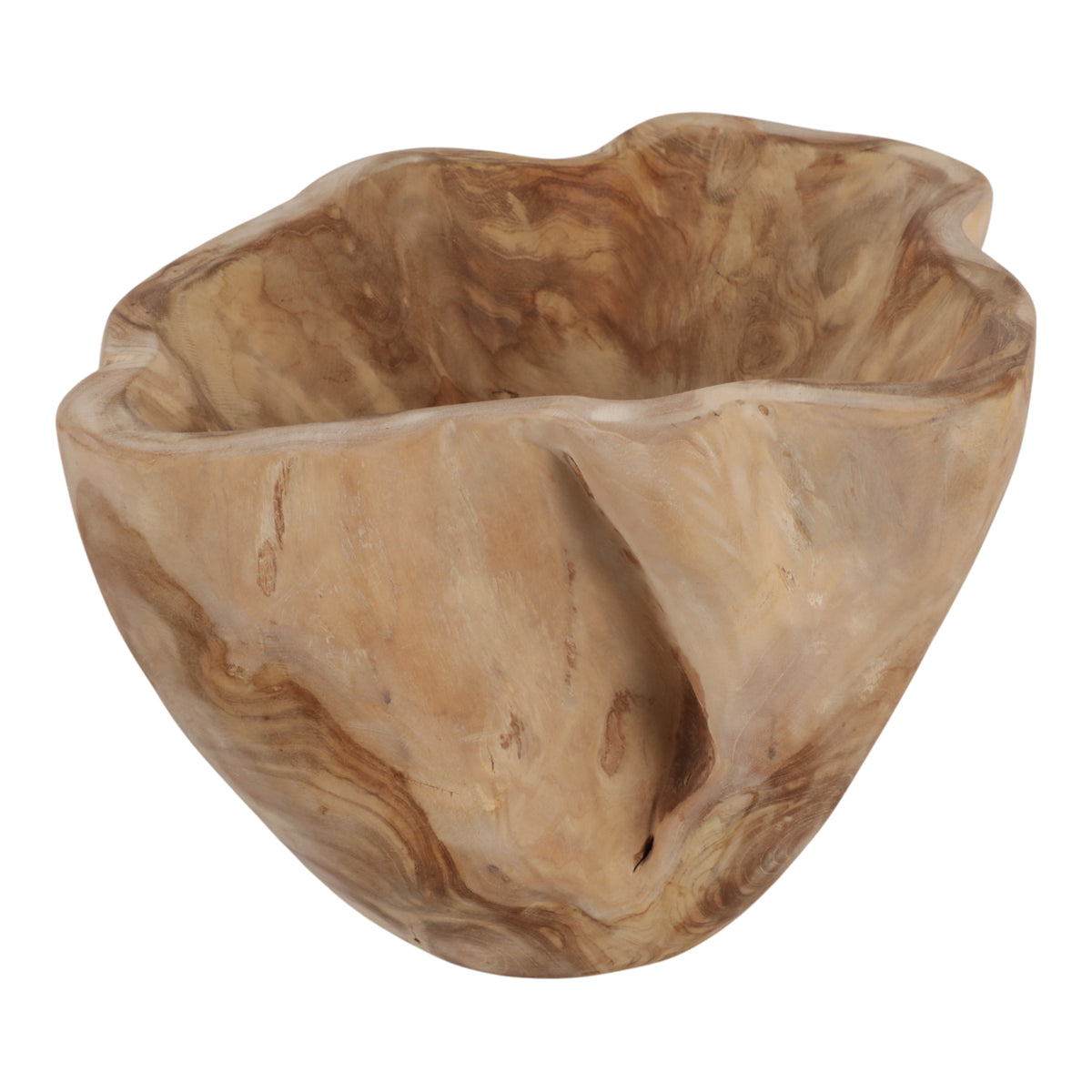 Del Mar Natural Teak Root Bowl