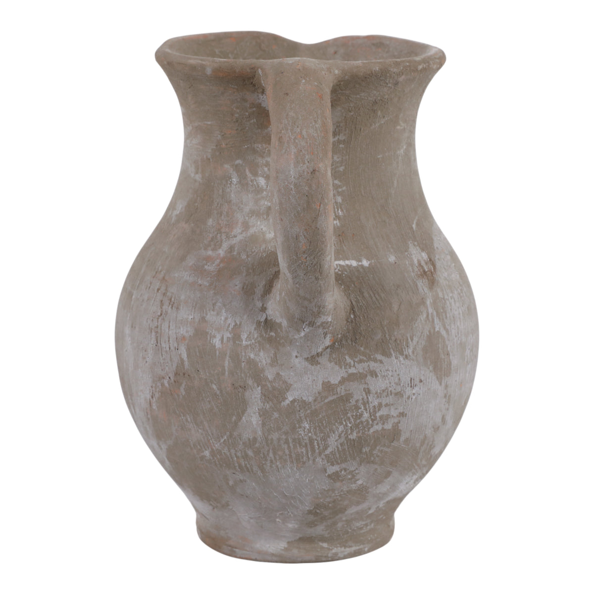 Fernbridge Washed Gray/Ivory Terracotta Jug Vase