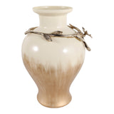 Hopeport Gold/Ivory Large Vase