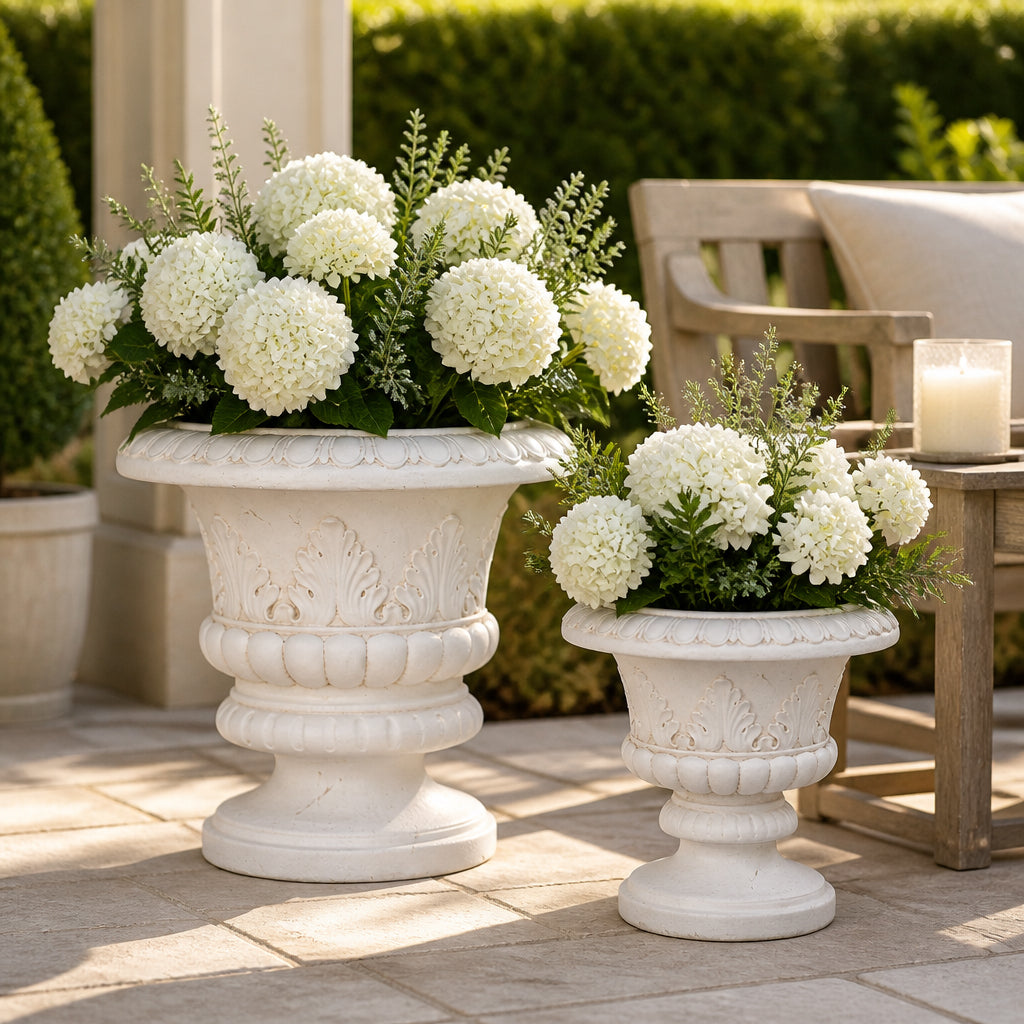 Flemmingoak Ivory Planters (Set of 2)