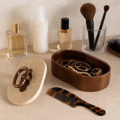 Leoton Tan/Bronze/Ivory Box