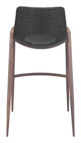 Desi Black & Walnut Barstool (Set of 2)