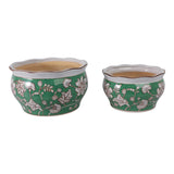 Watsoncliff Green/White/Brown Planters (Set of 2)