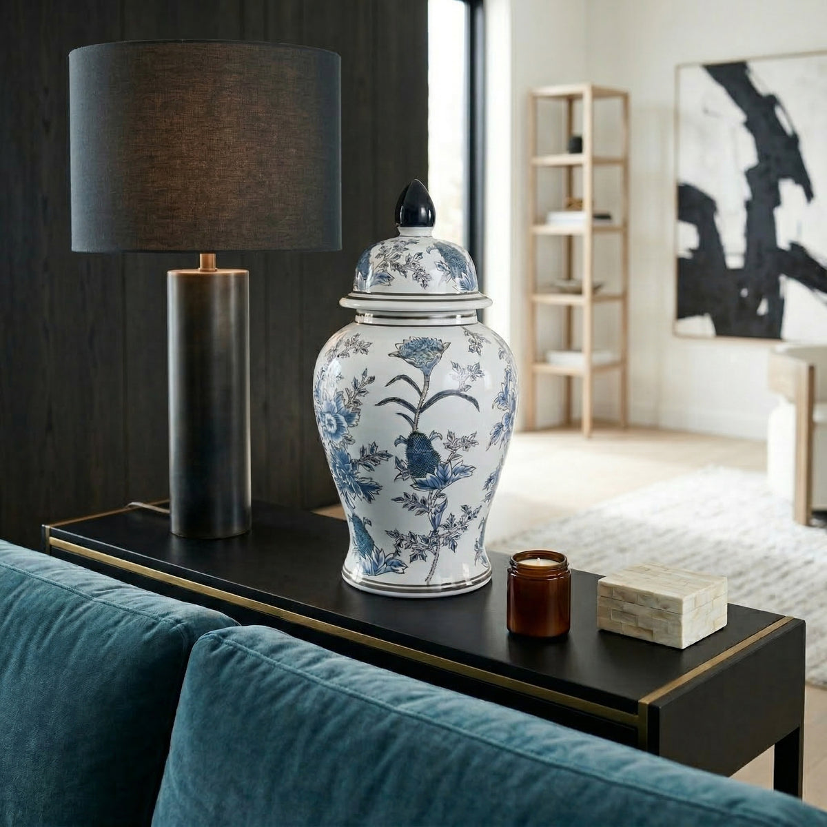 Wintonrose Blue/Brown X-Large Chinoiserie