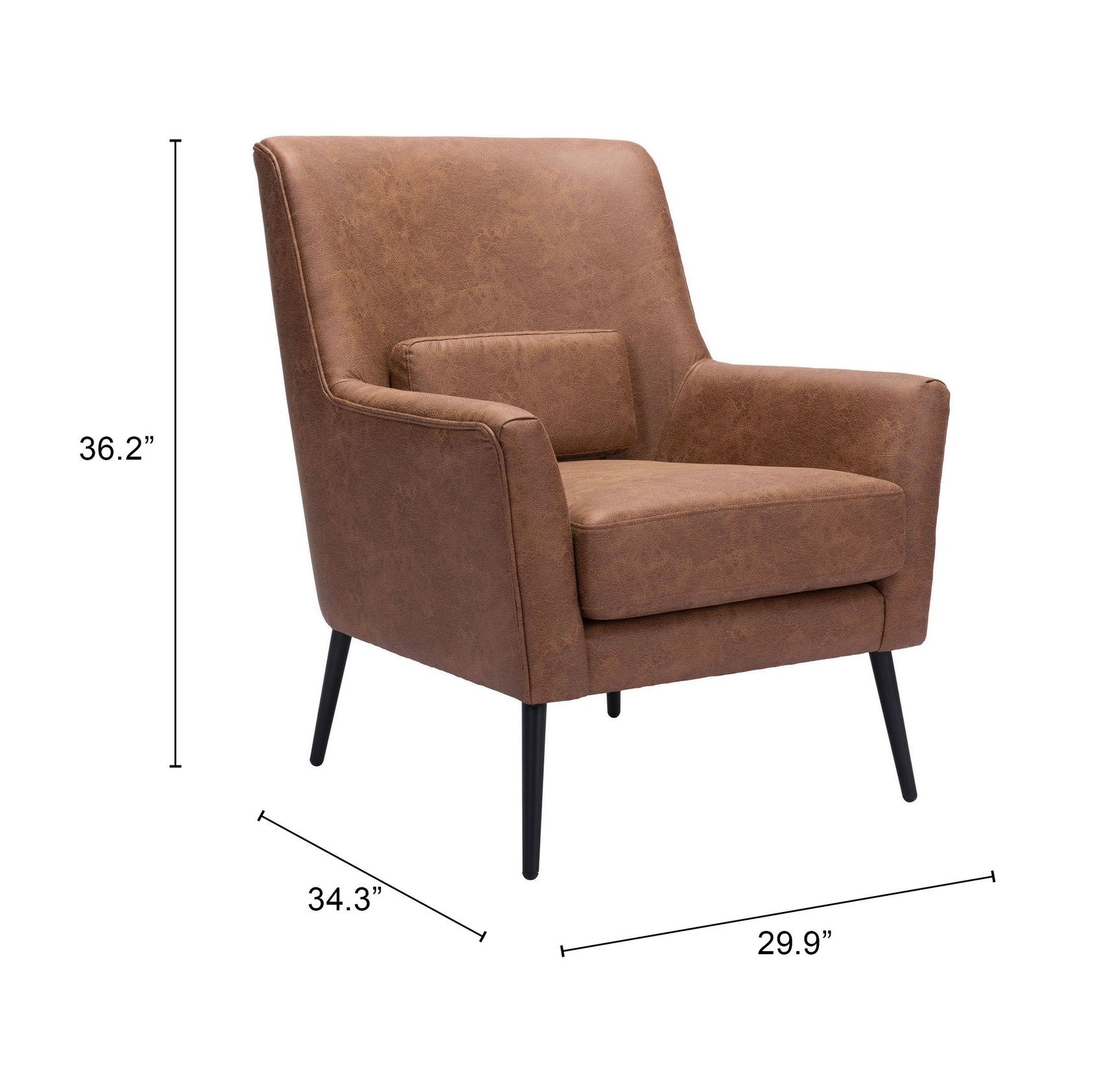 Ontario Vintage Brown Accent Chair