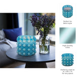 Requa Blue Glass Bubble Candle