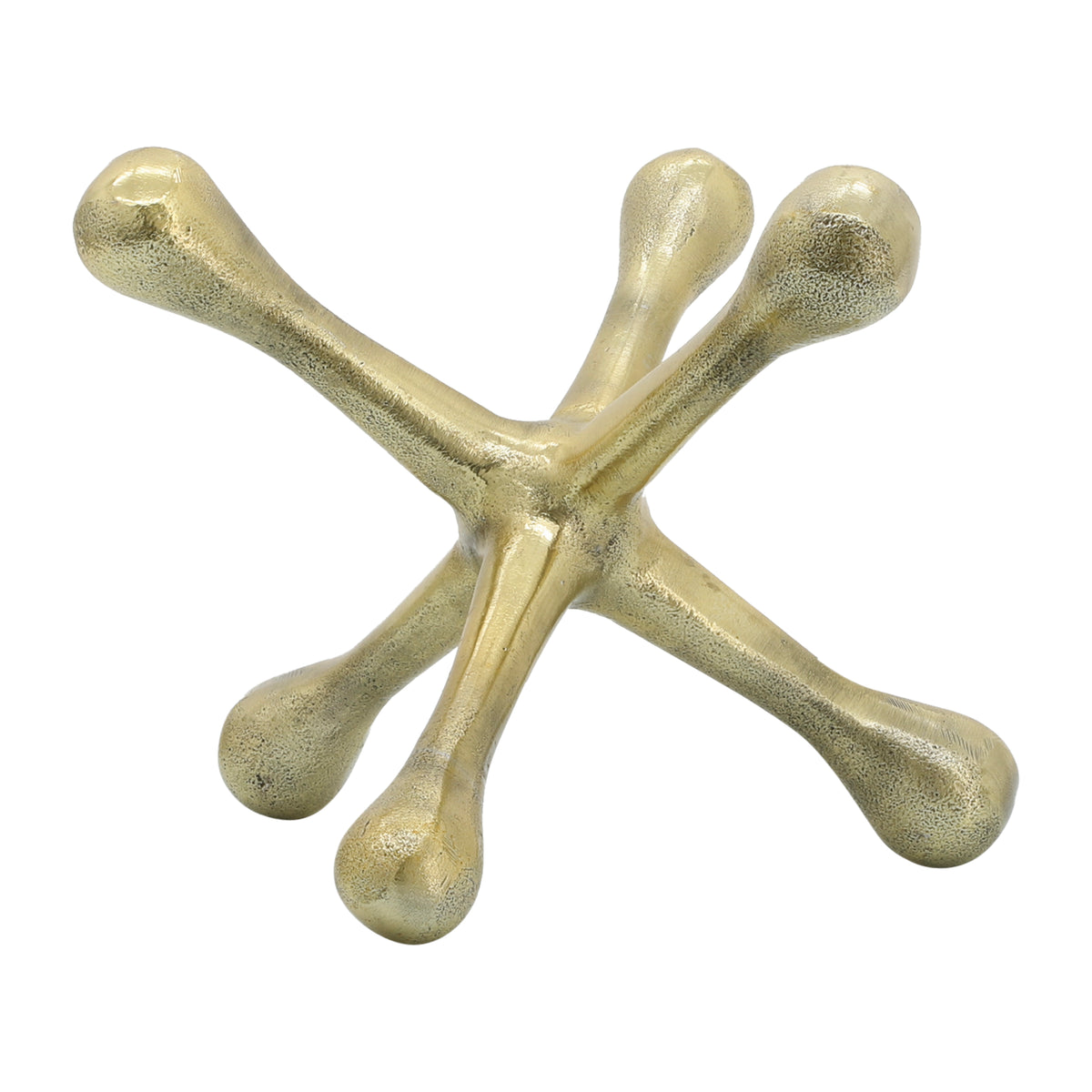 Devon Gold Metal Jacks Sculpture Decor