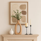 Independence Natural/Ivory Wood Cut-Out Vase