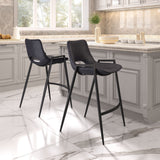 Desi Black Counter Stool (Set of 2)