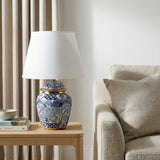 Midco Multicolor Chinoiserie Table Lamp with Trim