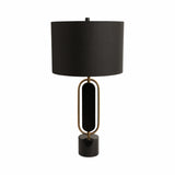 Lamont Gold/Black Metal/marble Table Lamp
