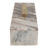 Hannchen Gray/Gold Marble Box with Inlay and Knob