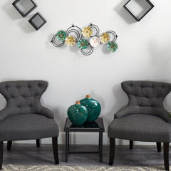 2.5’ x 1.5’ Scallop Design Metal Wall Art Decor - Ornate Home