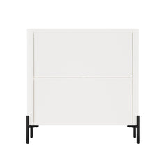 2-Piece Abbey Accent Cabinet and Bookcase in Maple and Off White - Ornate Home