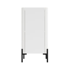 2-Piece Abbey Accent Cabinet and Bookcase in White - Ornate Home