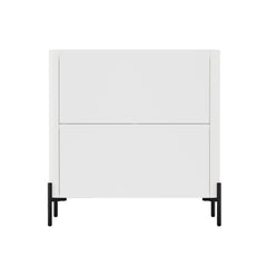 2-Piece Abbey Accent Cabinet and Bookcase in White - Ornate Home