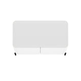 2-Piece Abbey Accent Cabinet and Bookcase in White - Ornate Home