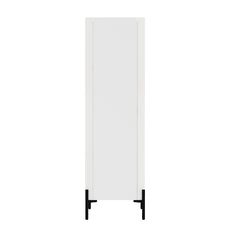 2-Piece Abbey Accent Cabinet and Bookcase in White - Ornate Home