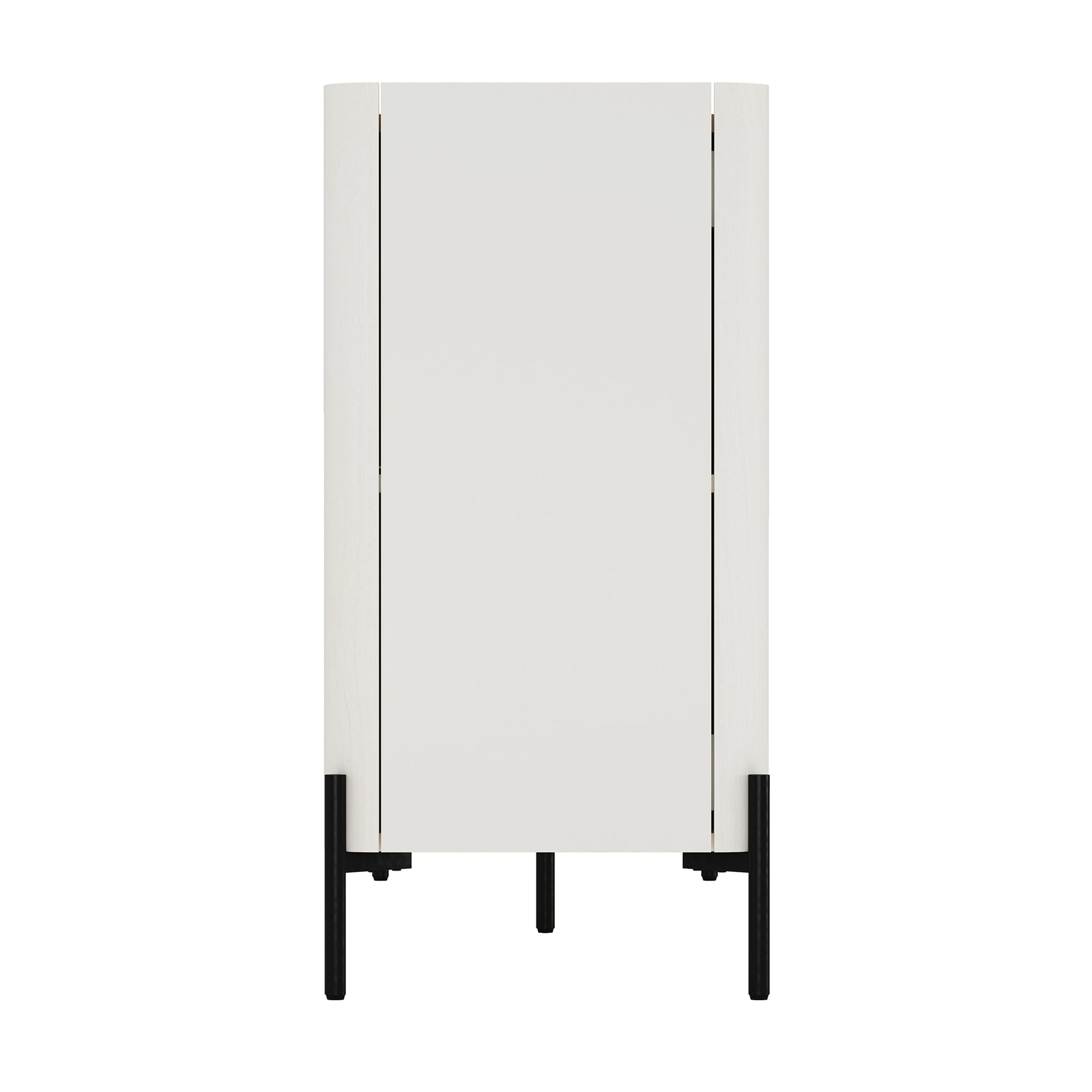 2-Piece Abbey Accent Cabinet and Sideboard in Maple and Off White - Ornate Home