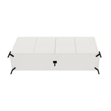 2-Piece Abbey Accent Cabinet and Sideboard in Maple and Off White - Ornate Home