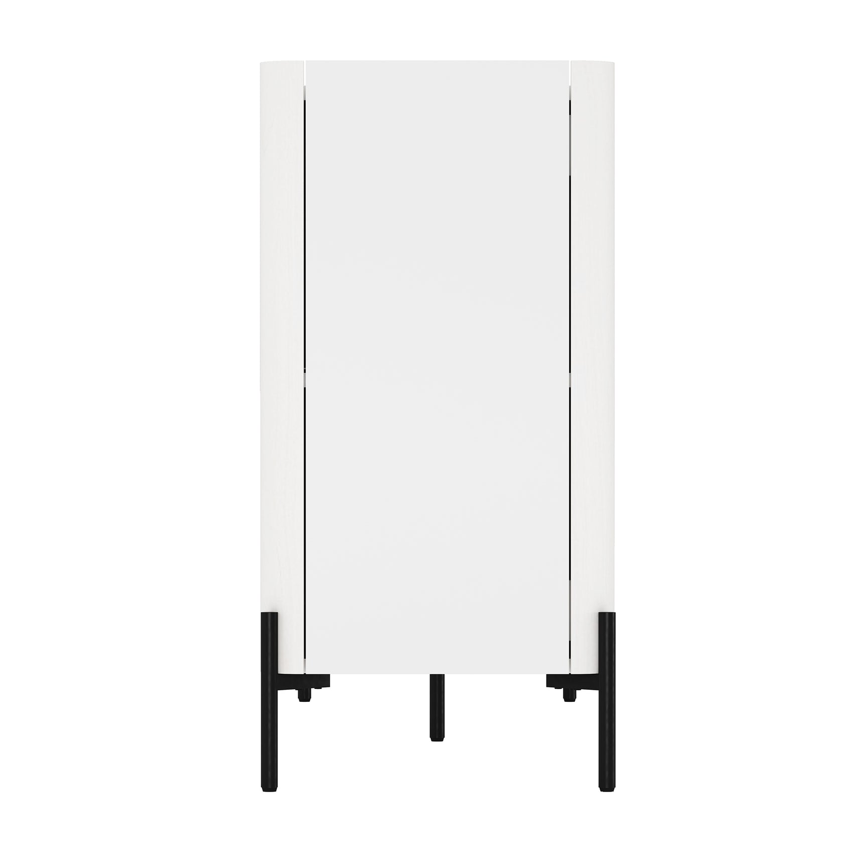 2-Piece Abbey Accent Cabinet and Sideboard in White - Ornate Home