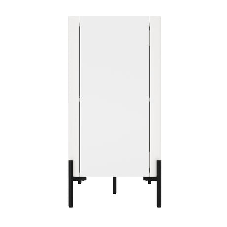 2-Piece Abbey Accent Cabinet and Sideboard in White - Ornate Home