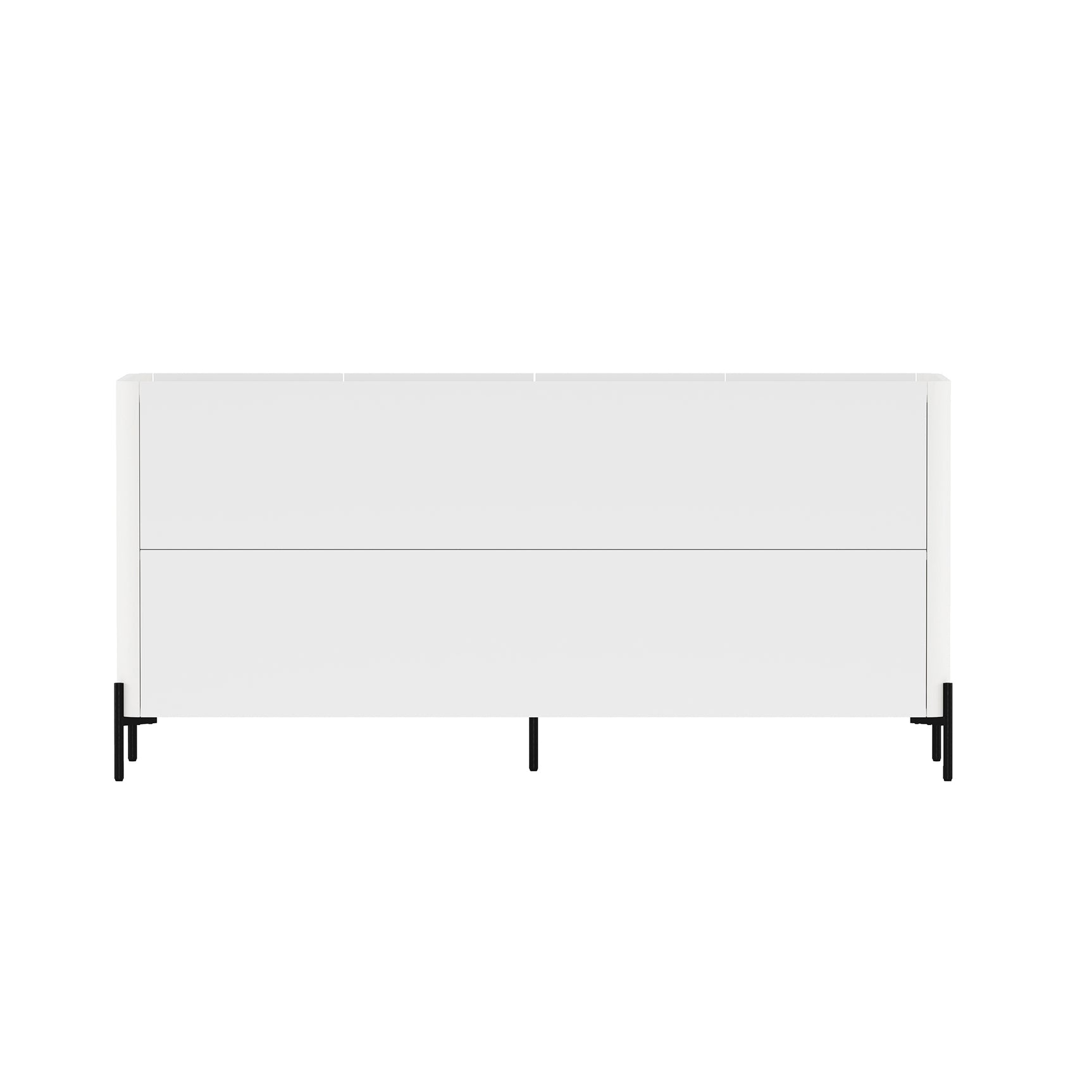 2-Piece Abbey Accent Cabinet and Sideboard in White - Ornate Home