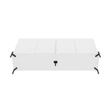 2-Piece Abbey Accent Cabinet and Sideboard in White - Ornate Home