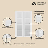 2-Piece Abbey Bookcase and Sideboard in White - Ornate Home