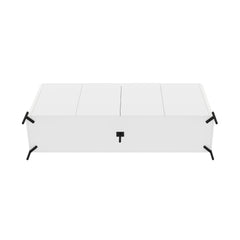 2-Piece Abbey Bookcase and Sideboard in White - Ornate Home