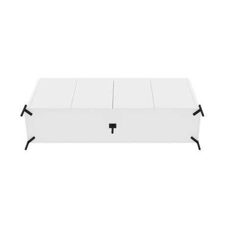 2-Piece Abbey Bookcase and Sideboard in White - Ornate Home