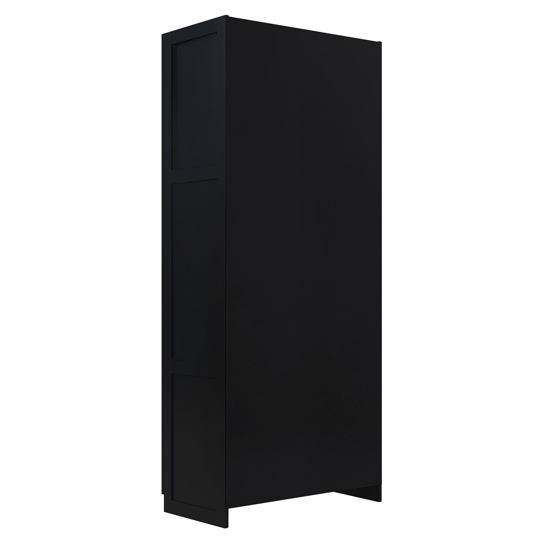 2-Piece Cornelia Storage Closet 1.0 and 2.0 in Black - Ornate Home