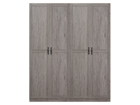 2-Piece Cornelia Storage Closet 1.0 and 2.0 in Grey - Ornate Home