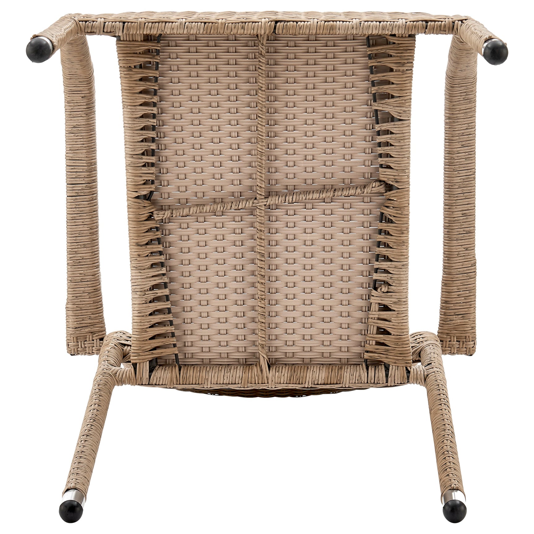2-Piece Genoa Patio Dining Armchair in Nature Tan Weave - Ornate Home