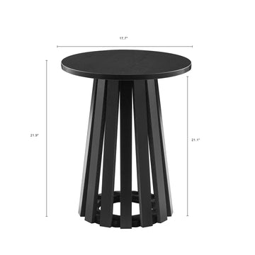 2-Piece Layla Coffee and End Table in Black - Ornate Home