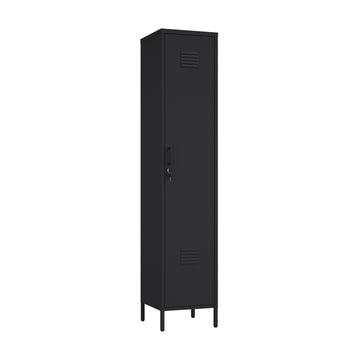 2-Piece Naomi Accent Cabinet and Storage Cabinet in Black - Ornate Home