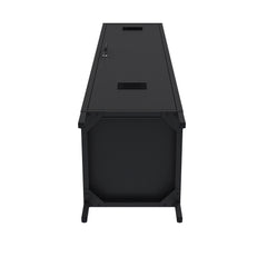 2-Piece Naomi Accent Cabinet and Storage Cabinet in Black - Ornate Home