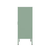 2-Piece Naomi Accent Cabinet and Storage Cabinet in Green - Ornate Home